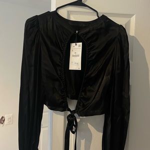 ZARA “SILK” TOP